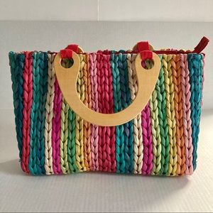 CAPPELLI STRAWORLD | RAINBOW STRAW SOVEN PURSE